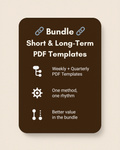 Slow Productivity Template Bundle