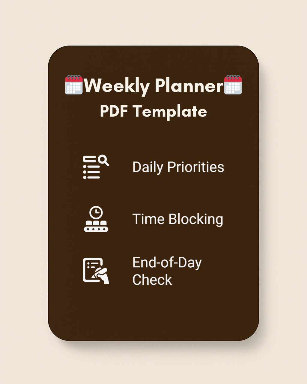 Slow Productivity - Short-Term Template